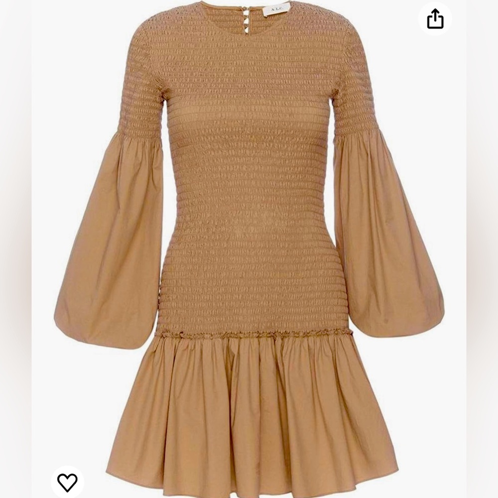 NEW A.L.C. Kora Mini Dress in Dessert Beige in Sz 12 in Great Condition
